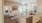 a kitchen and living room